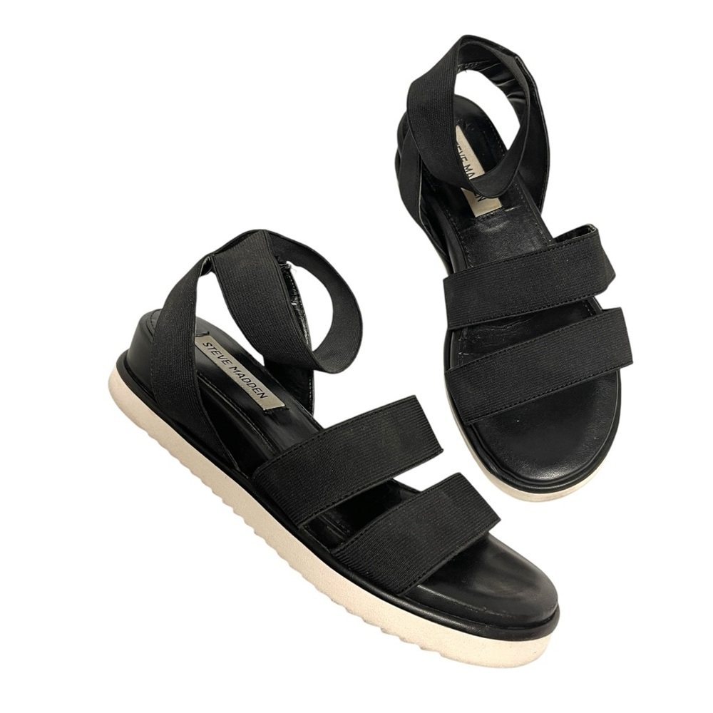 Steve Madden Black Sandals
